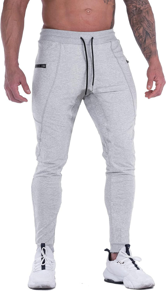 Mens Slim Joggers Tapered Sweatpants Gym Workout Pants for Running Athletic Casual