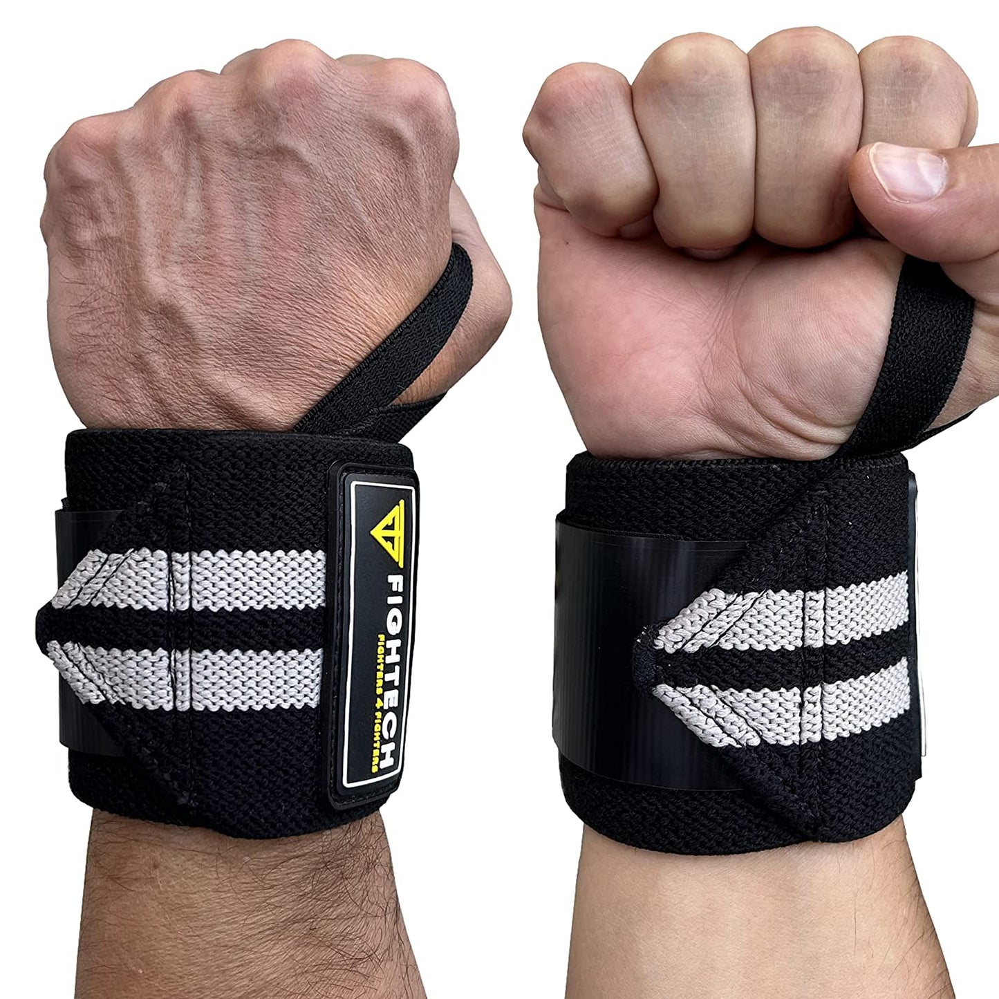 Wrist Wraps for Weightlifting | 18 Inch Professional Grade Lifting Wrist Wraps | Best for Powerlifting Competition, Strength Training, Bodybuilding (Black, 18 Inch)