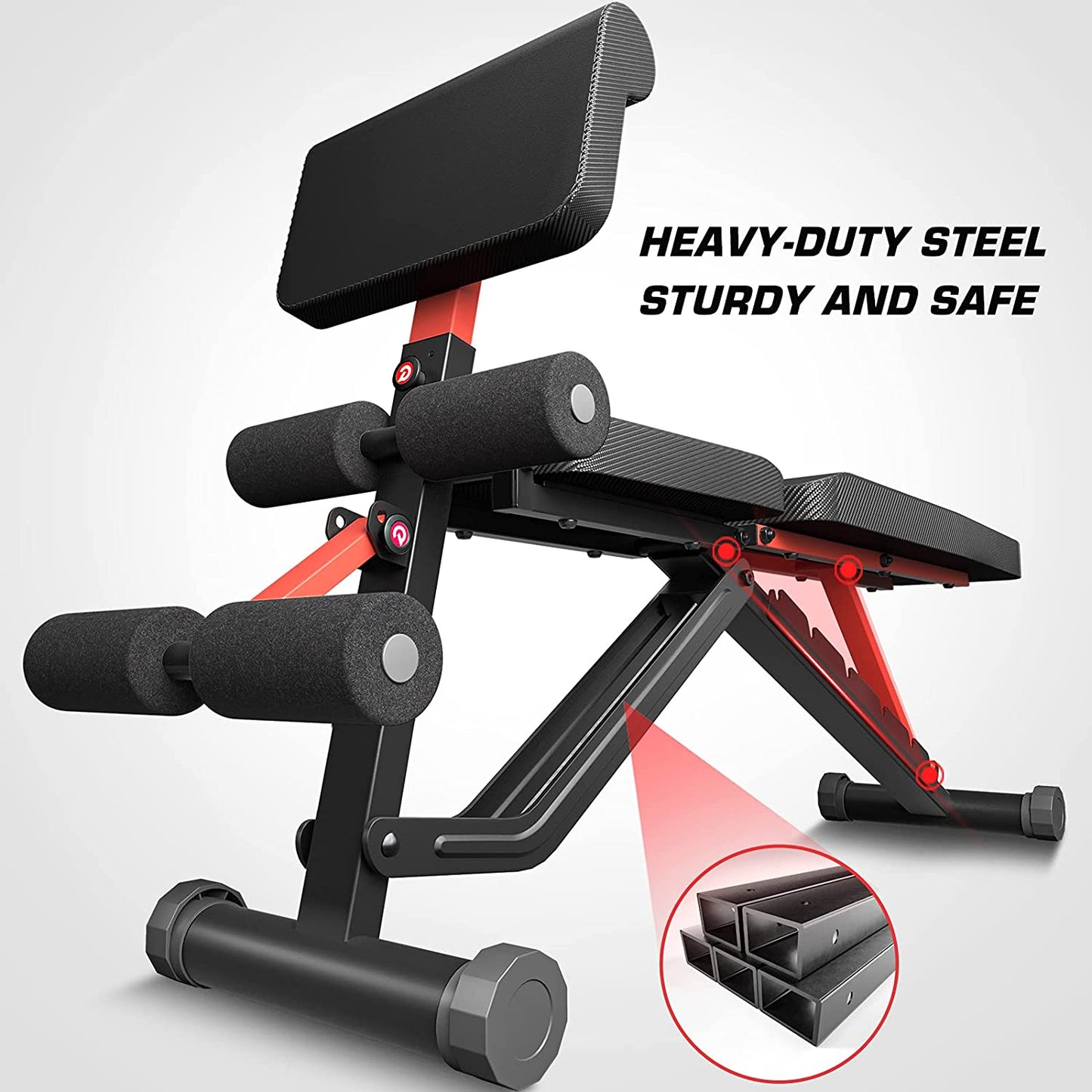 Adjustable Weight Bench, Folding Weight Lifting Bench, Workout Bench for Home, Incline/Decline Bench for Full Body Workout