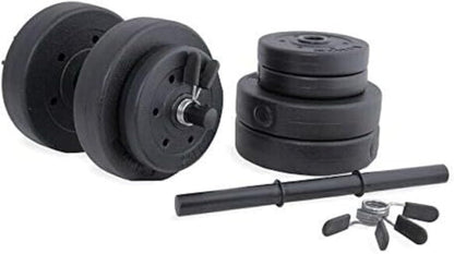 40-Pounds Cement Dumbbell Set (Black)